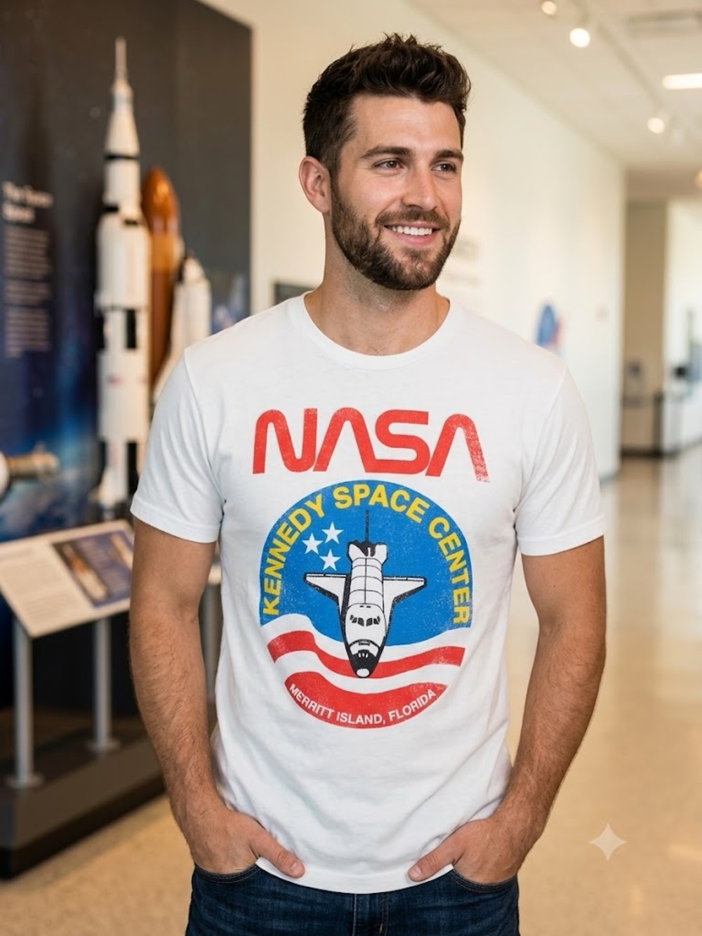 NWT NASA Kennedy Space Center Men’s Graphic Tee!